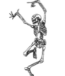 dancing skeleton