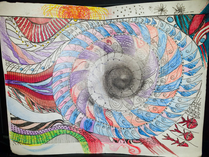 Janessa Minjarez, spiral page, © 2017