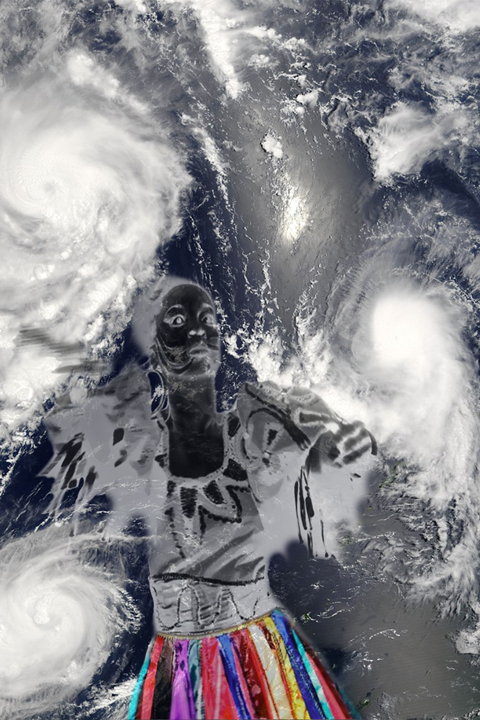 Praise Oya, Queen of the Winds of Change - digital photocollage, © 2018